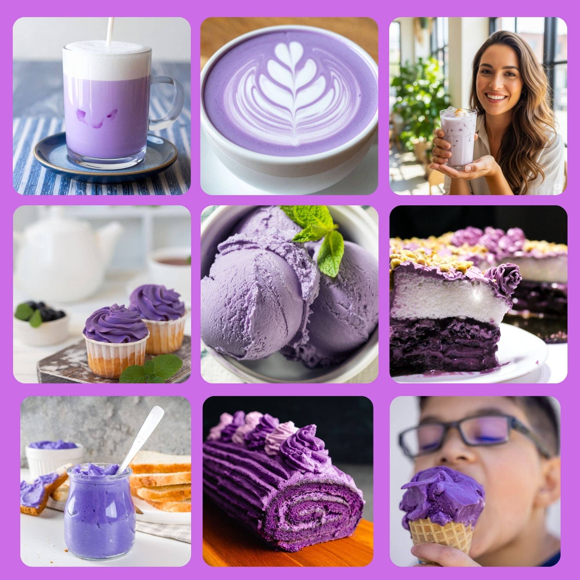 Biomatea – Großhandel Protein-/Superfood-Pulver – Lila Süßkartoffel Pulver 100 g – Premium Ube Powder, Purple Sweet Potato Powder, naturbelassen & rein6