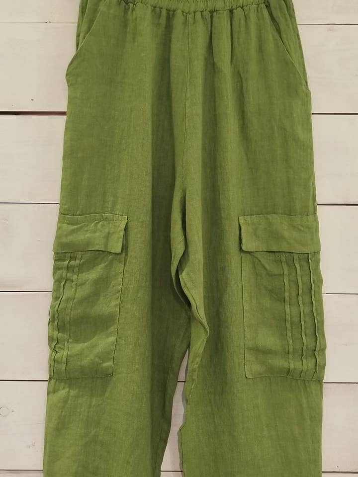 Linos y Textiles - Wholesale Pants - Women's - REF: 6443 100% linen trousers5