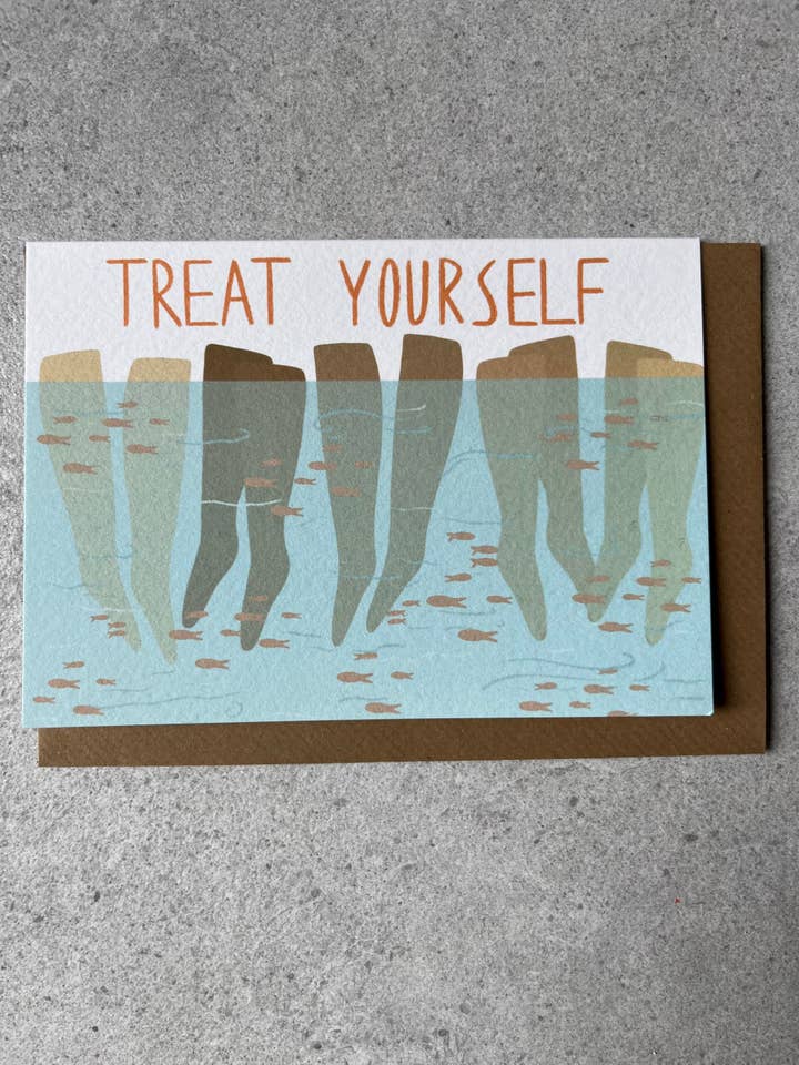Treat Yourself Card for wholesale by Isabel Canvas