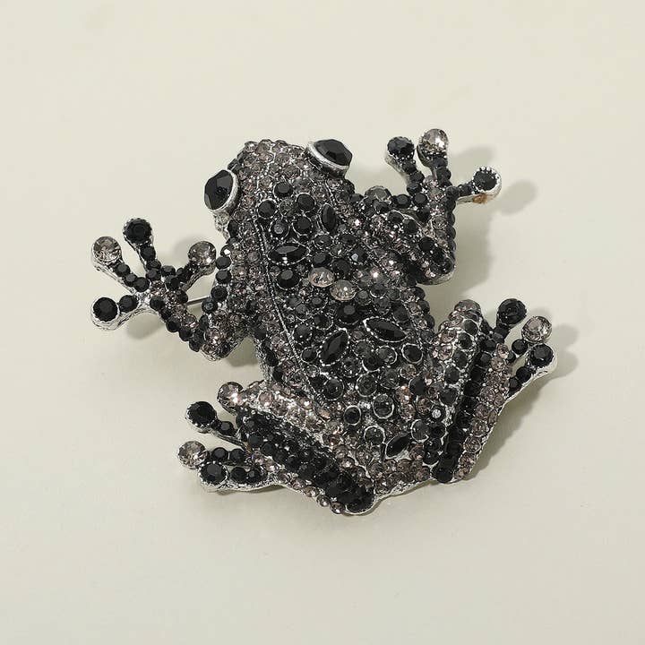 Sensibling Corp. - Wholesale Brooch - Rhinestone Embellished Frog Pin Brooch3