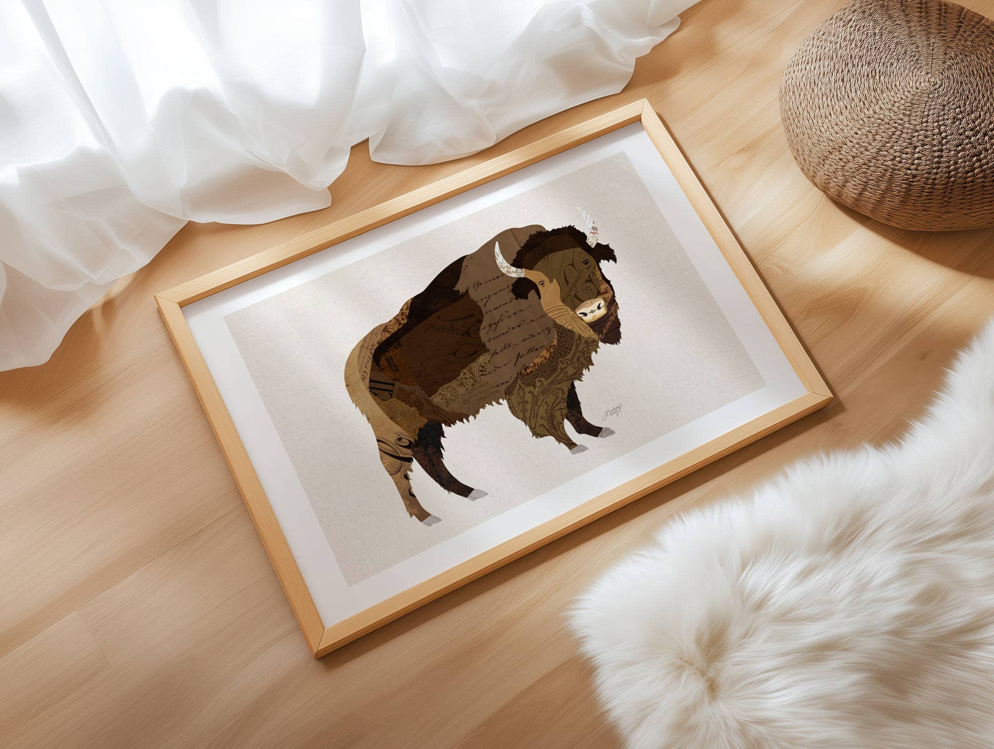 Lindsey Kay Collective - Wholesale Art Print - Buffalo Collage Illustration - Art Print2