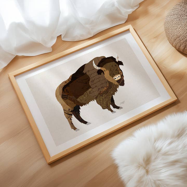 Lindsey Kay Collective - Wholesale Art Print - Buffalo Collage Illustration - Art Print2