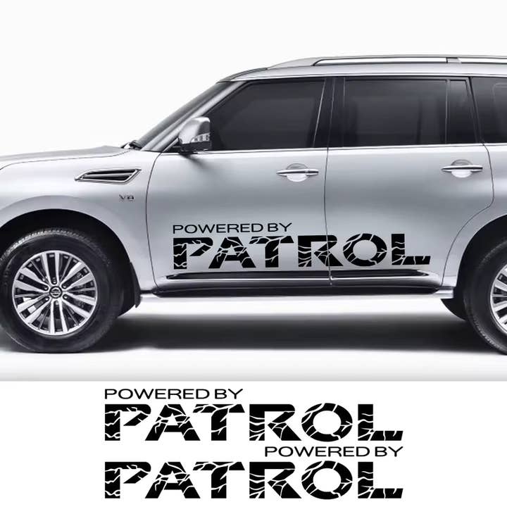 2PCS Car Door Side Sport Stickers For Nissan Patrol y60 y61 y62 Auto Body Vinyl Film 50" Decal for wholesale by I Make Stickerz