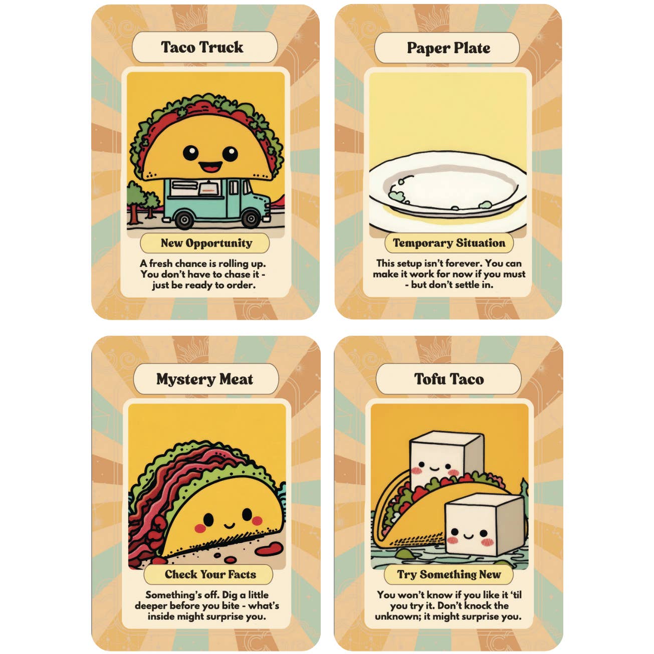 Yes! Oracle - Wholesale Tarot Cards - Let’s Taco ’Bout It Oracle Deck – Fun Divination Yes! Oracle5