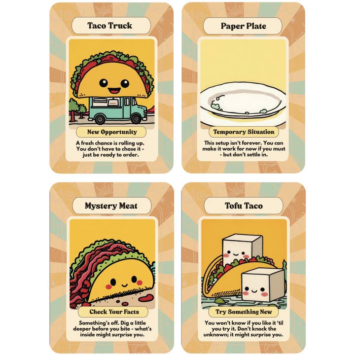 Yes! Oracle - Wholesale Tarot Cards - Let’s Taco ’Bout It Oracle Deck – Fun Divination Yes! Oracle5