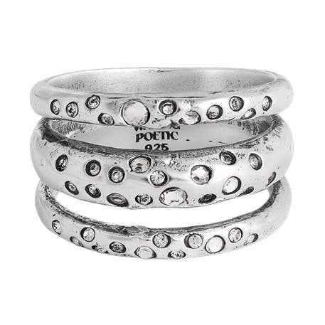 Bague Riff en argent sterling Starlight - 8 pour la vente par Waxing Poetic