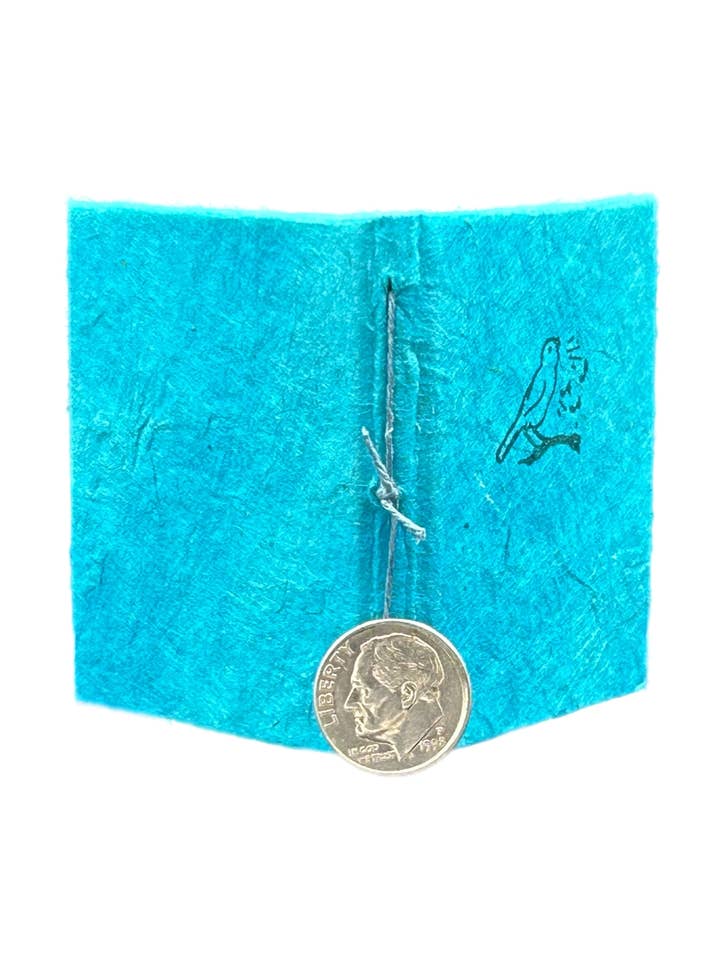 Libro Minuscolo Uccello Canoro, fatto a mano con copertina in stampa tipografica per la vendita all'ingrosso da parte di Igloo Letterpress