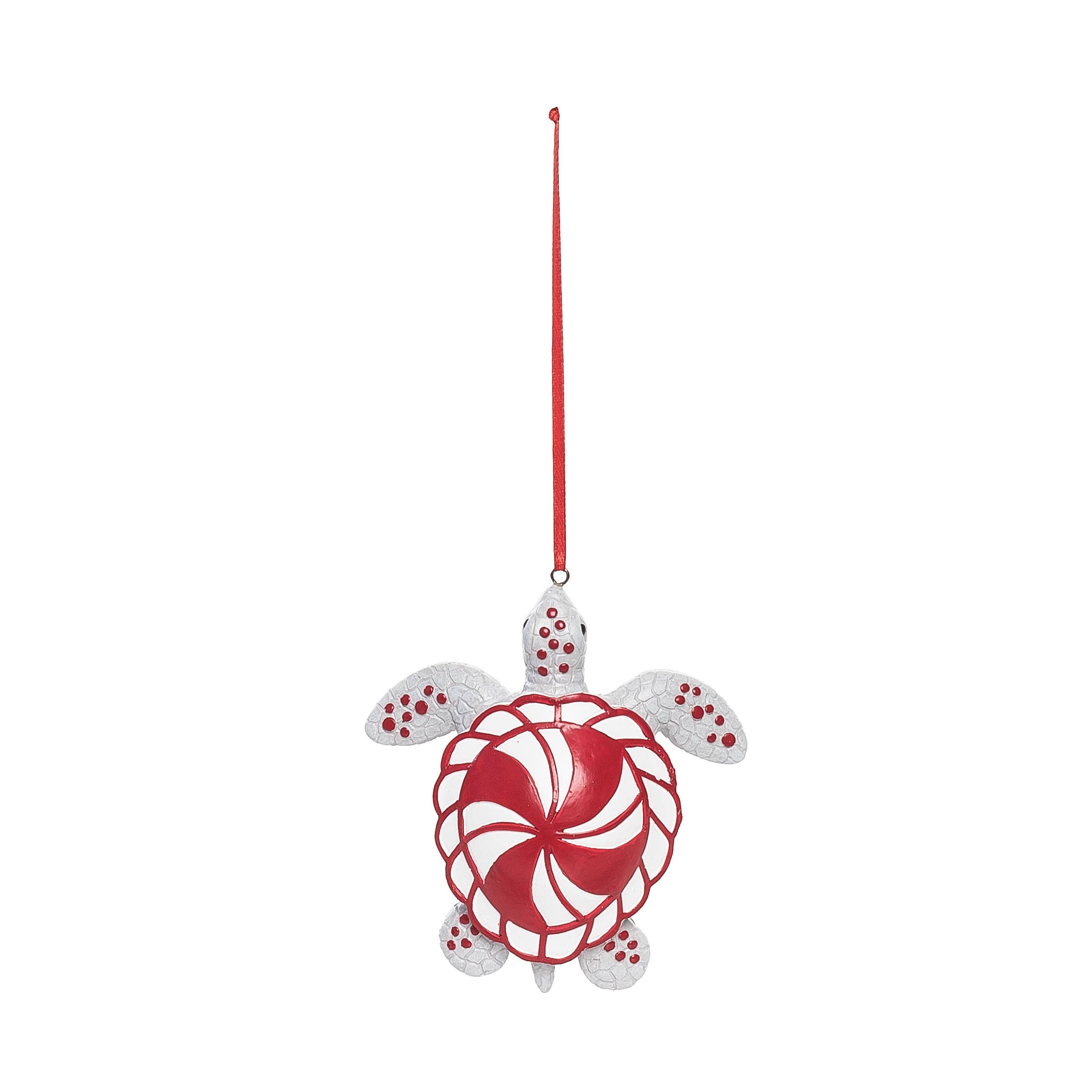 C&F Home - Wholesale Ornament - Christmas Peppermint Turtle Coastal Ornament0