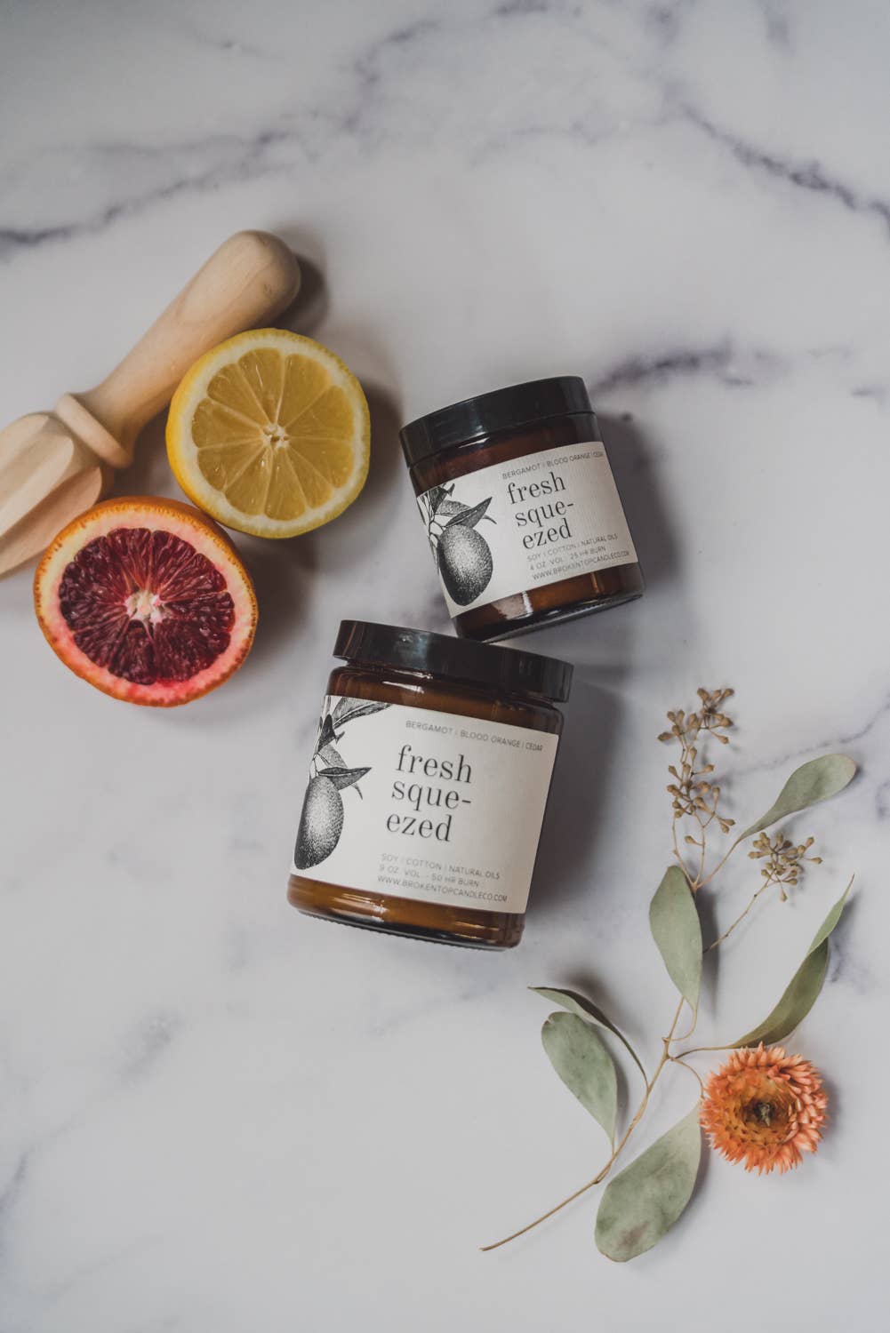 Broken Top Brands - Vente Bougie en bocal - Bougie de soja pressée à frais 9oz2