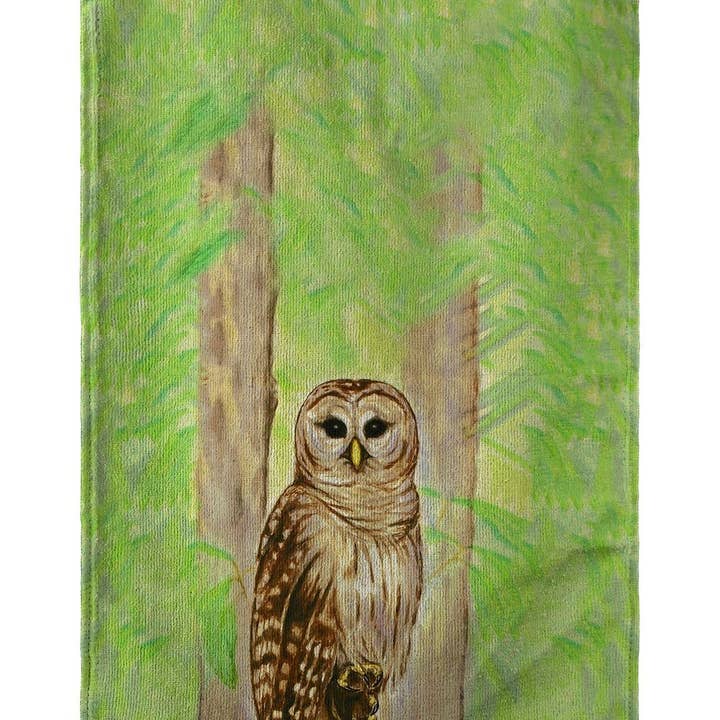 Betsy Drake Interiors - Wholesale Tea Towel - Owl Kitchen Towel