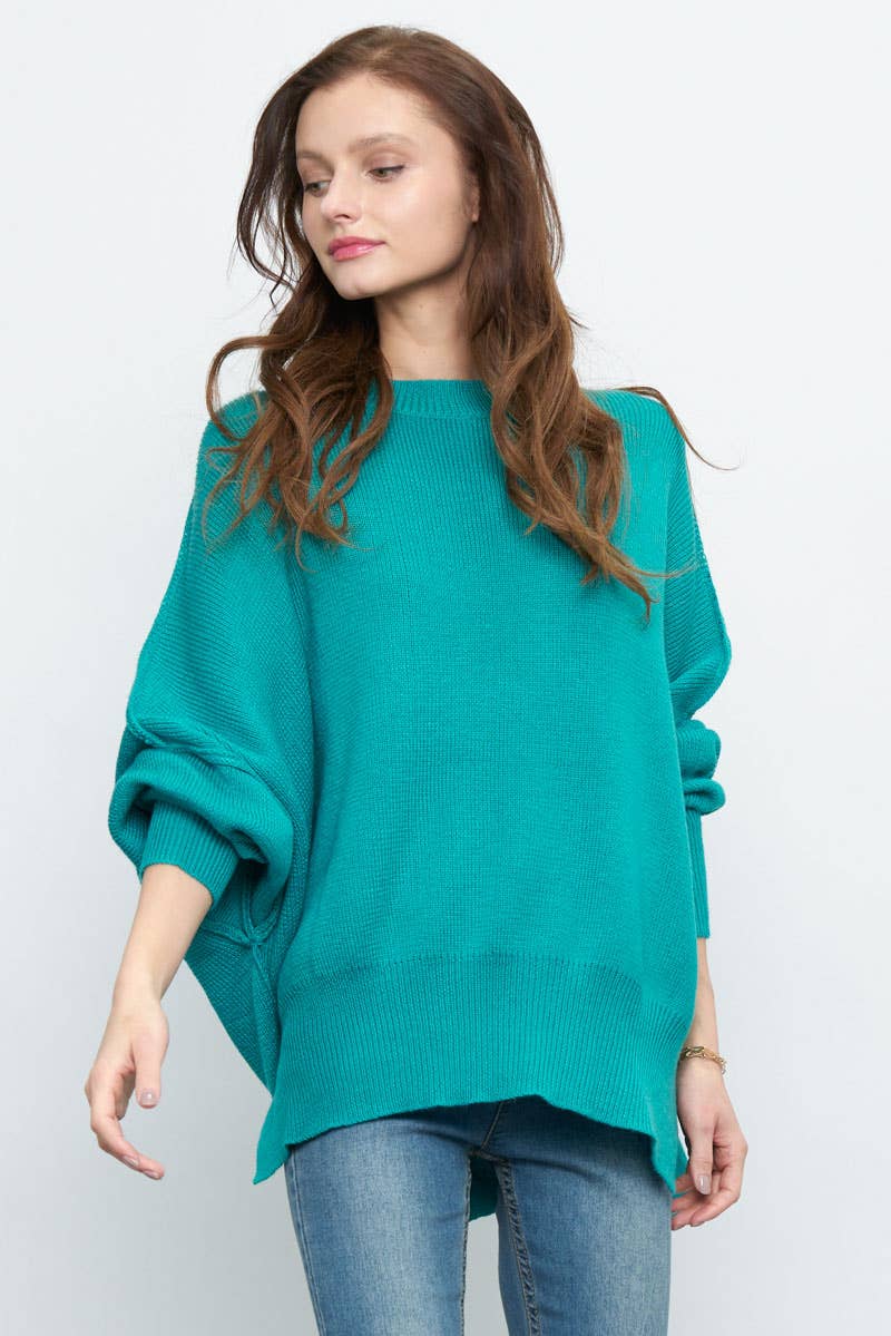Newbury Kustom - Wholesale Tunic Sweater - Women's - 10319A -Slouchy silhouette  pullover sweater25