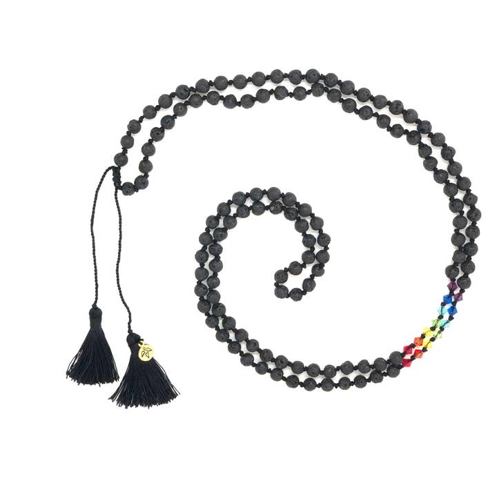 Collana per iPhone con pietre di lava e chakra (senza custodia) per la vendita all'ingrosso da parte di LINDA HERING