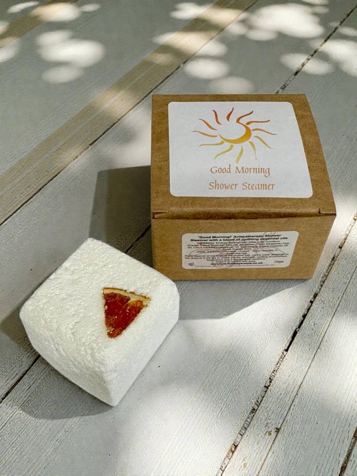 Good Morning - Aromatherapy Shower Steamer ~ 75g for wholesale by Lytchett Bay Soaps