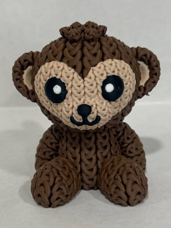 Figura de Mono Tejido Impreso en 3D para venta al por mayor de Upstate Design Decor