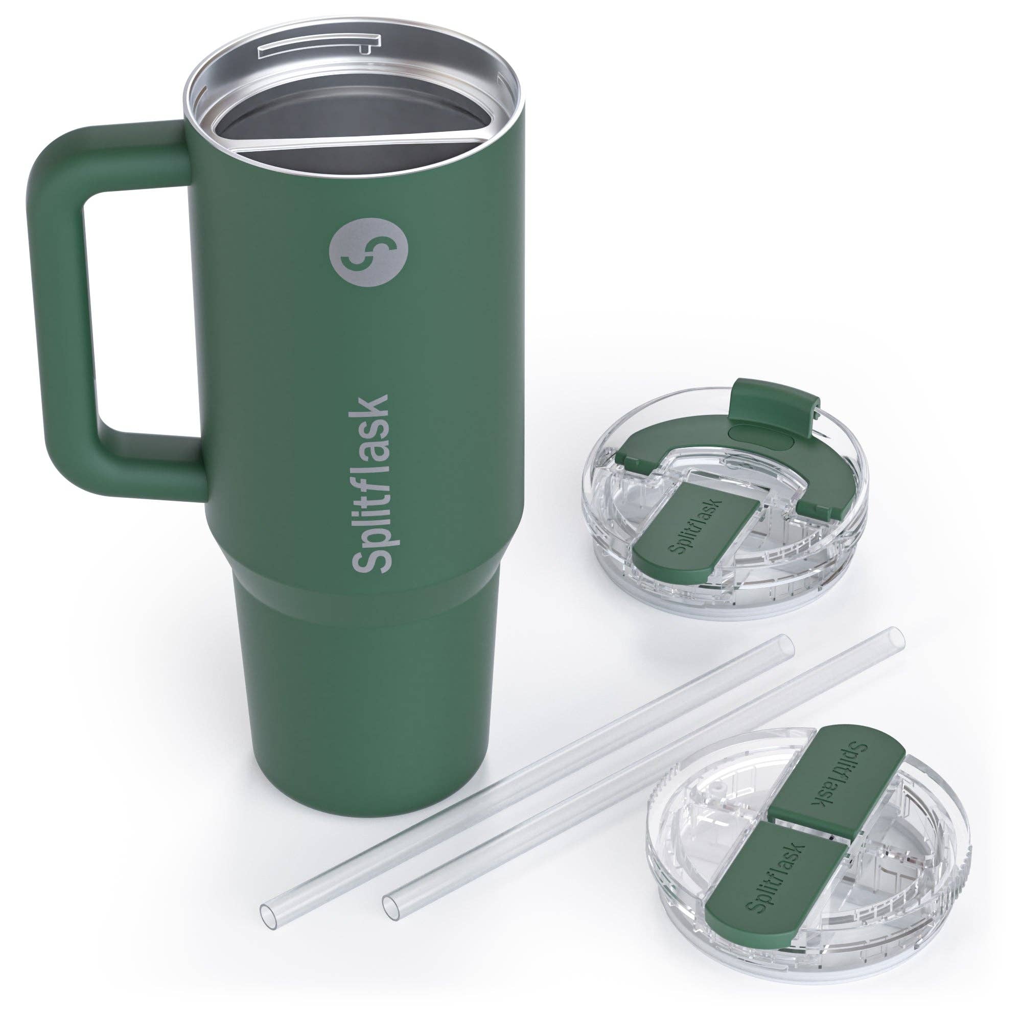 Splitflask - Wholesale Insulated Mug/Tumbler - DUAL CHAMBER 40oz TUMBLER w/ HANDLE (Ships in July)3