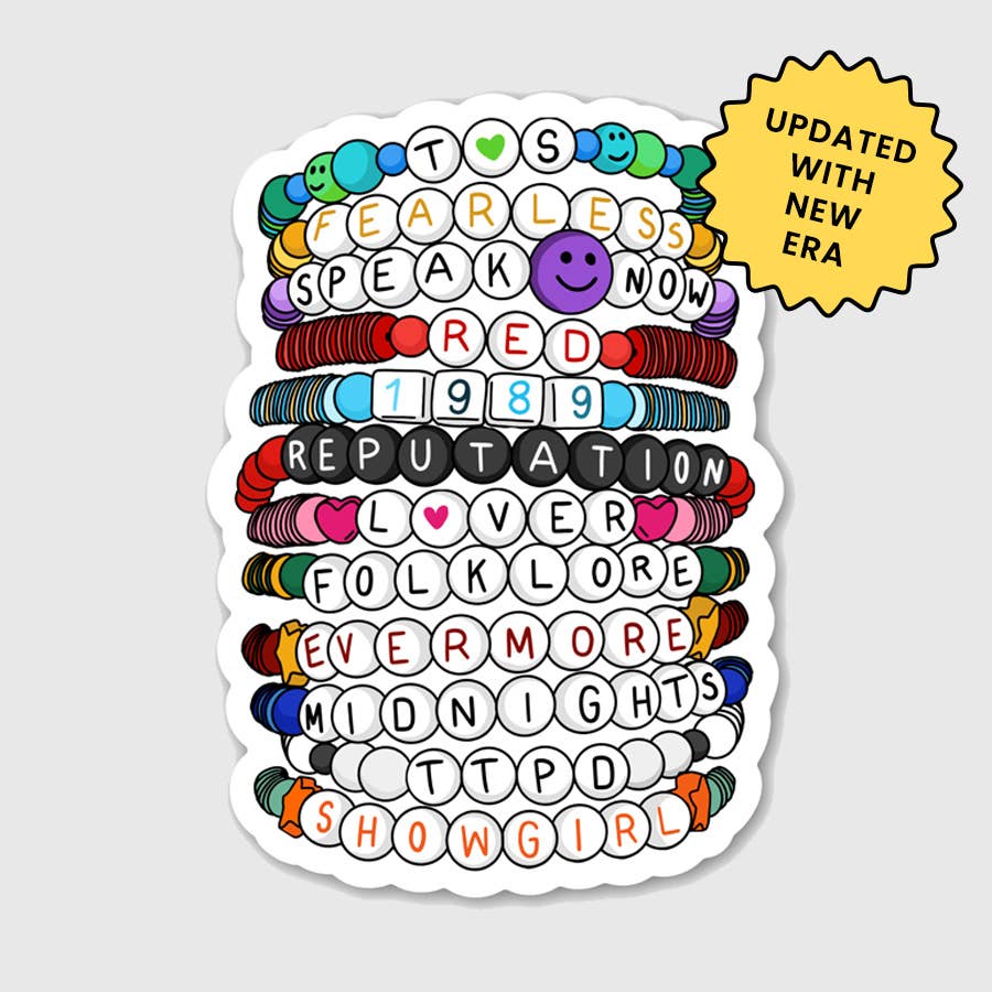Brittany Paige - Wholesale Sticker - NEW Eras Friendship Bracelets Sticker