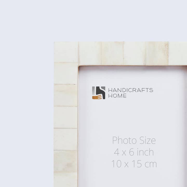 Handicrafts Home - Vendita all'ingrosso Cornice portafoto - Confezione da 2 cornici per foto classiche bianche, 3 dimensioni