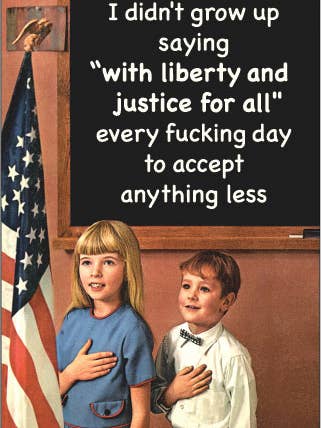 MAGNET: No crecí diciendo «con libertad y justicia» para venta al por mayor de Ephemera