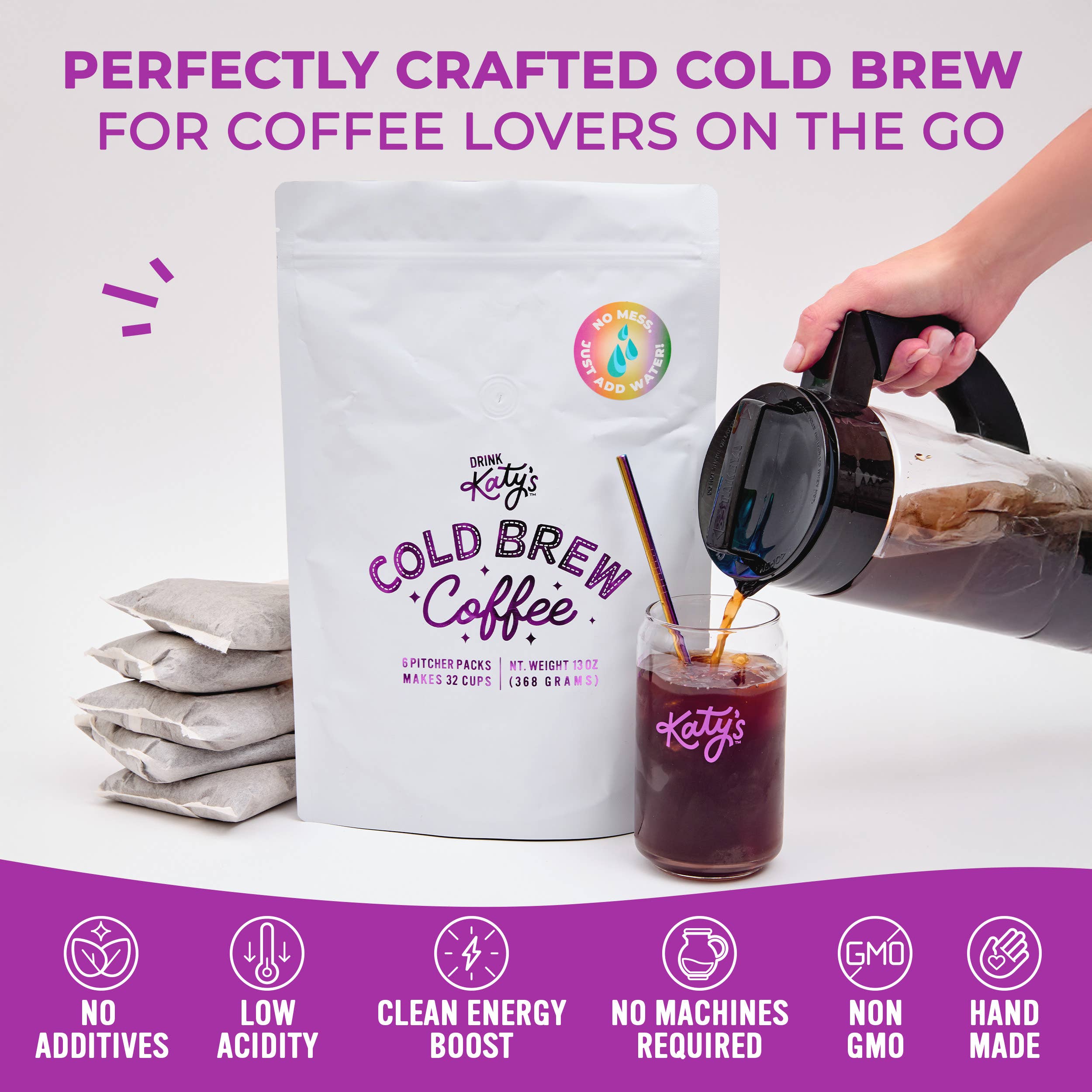 Drink Katy's® - Wholesale Coffee Beans - Cold Brew Pitcher Packs (6)1