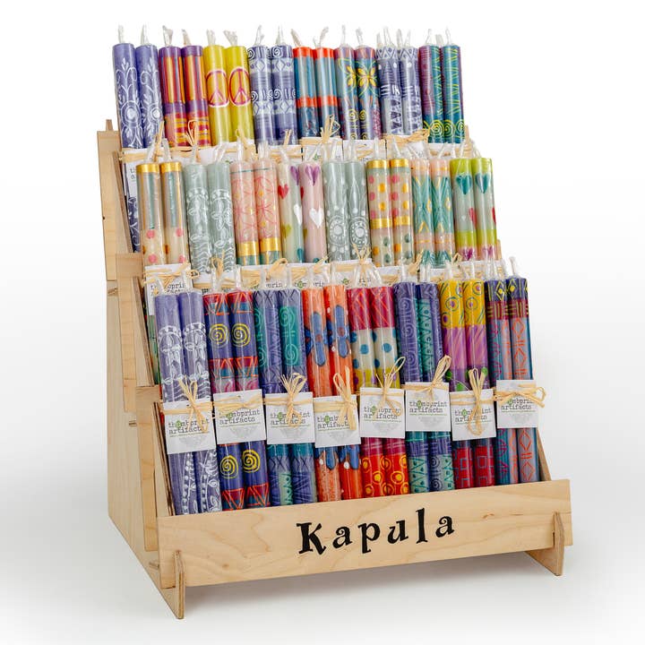 Thumbprint Artifacts - Wholesale Tapered Candle/Candlestick - Merchandizing Solution! SPRING /48 TAPER PAIRS