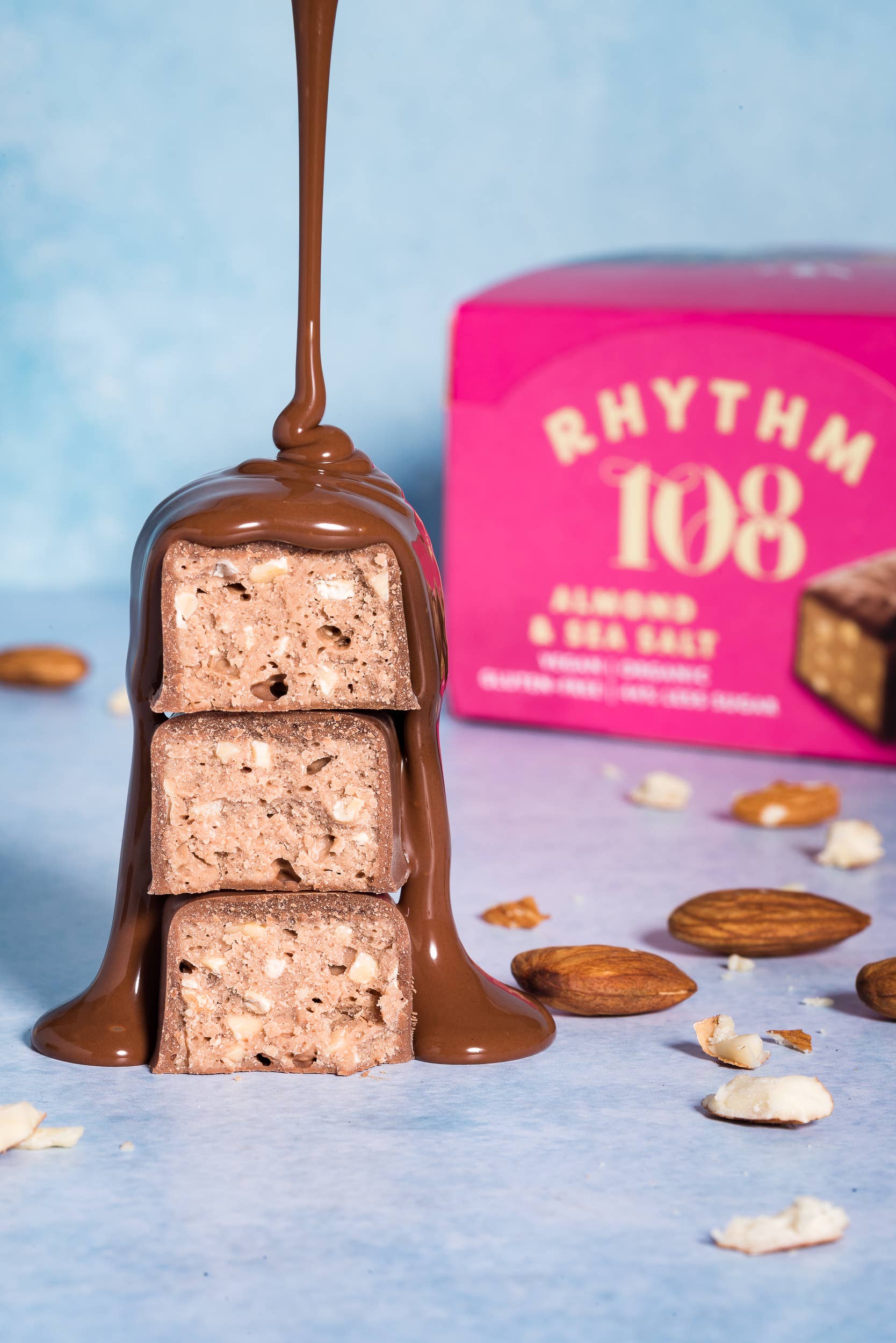 Rhythm108 - Vente Barre chocolatée - Barre vegan amandes et sel de mer au chocolat m’lk 33 g2