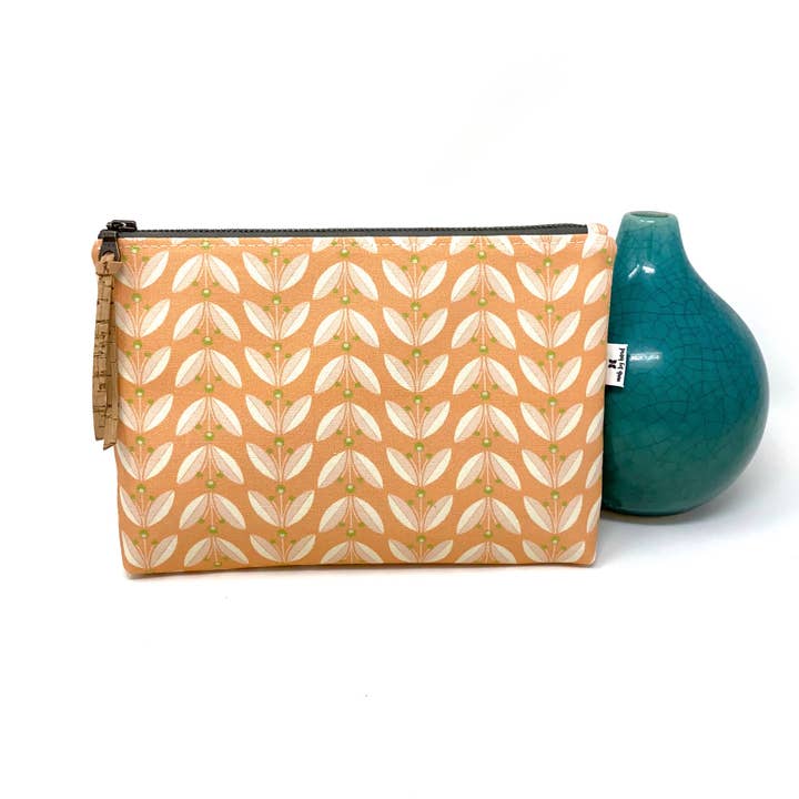 Organisk Slim Zip Pouch Ligonberries Blush for engroshandel hos mmb by hand