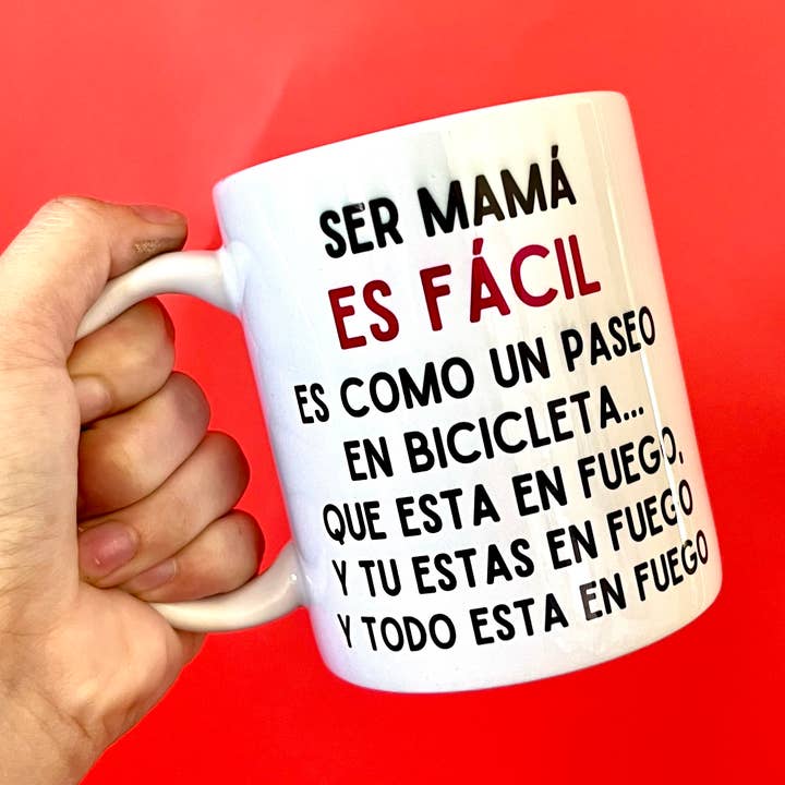 Être maman, c'est facile, Tasse de la fête des mères pour la vente par Gaec Studio