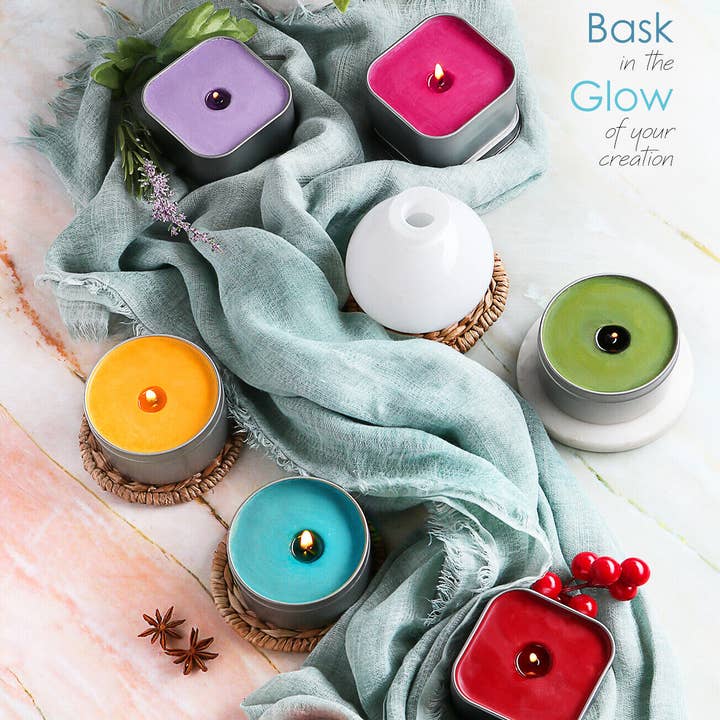 Lelaffet - Wholesale DIY Craft Kit - Candle Making Kit, Soy Wax Flakes, Wicks, DIY 5