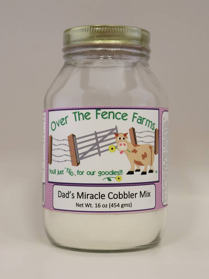 Dad's Miracle Cobbler Mix (barattolo) per la vendita all'ingrosso da parte di Over The Fence Farms