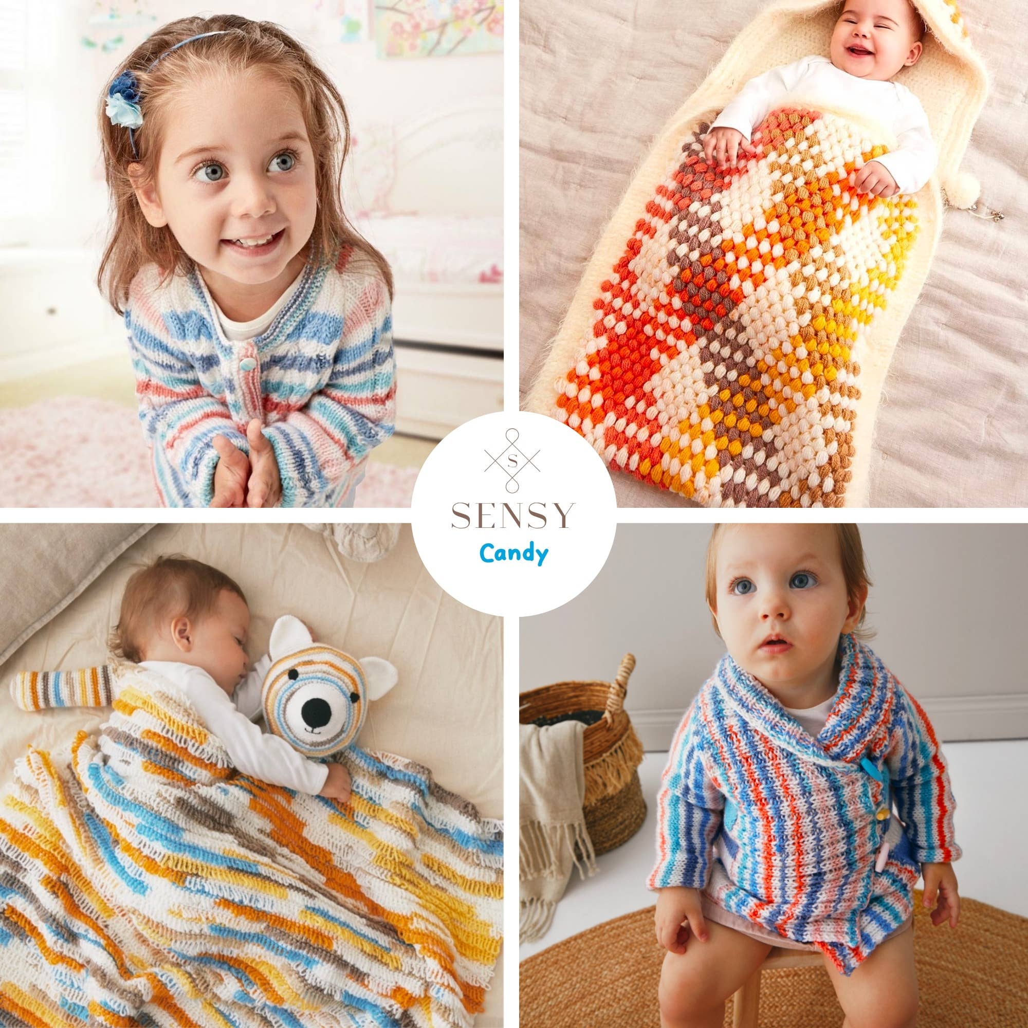 Sensy - Wholesale Yarn - Sensy Candy Yarn, 3.5 oz, 251 Yards, Gauge 3 Light21