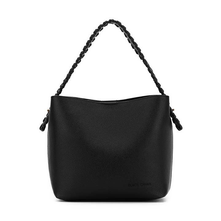 Capella Black 3 Compartment Shoulder / Crossbody Bag for wholesale by BLACK CAVIAR DESIGNS