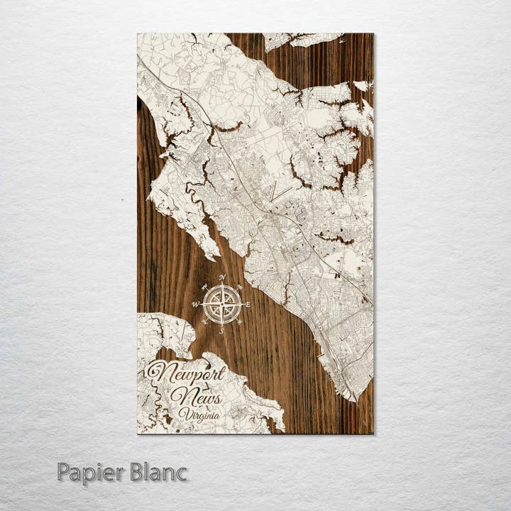 Fire and Pine Wood Maps - Wholesale Map - Virginia: Newport News Street Map