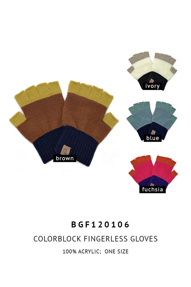 Hana - Wholesale Handschoenen - Dames - Kleurige winter wanten zonder vingers4