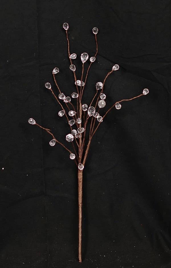 Holiday Depot Inc. - Wholesale Christmas Decoration - 29787- 16in Pick-Clear Acrylic Berries-2