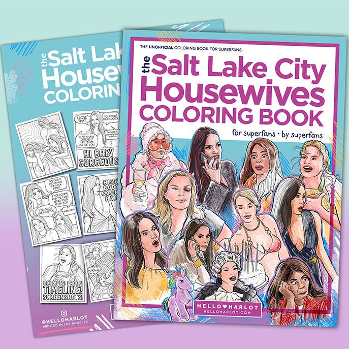 RHOSLC Housewives of Salt Lake City Coloring Book for wholesale by Hello Harlot