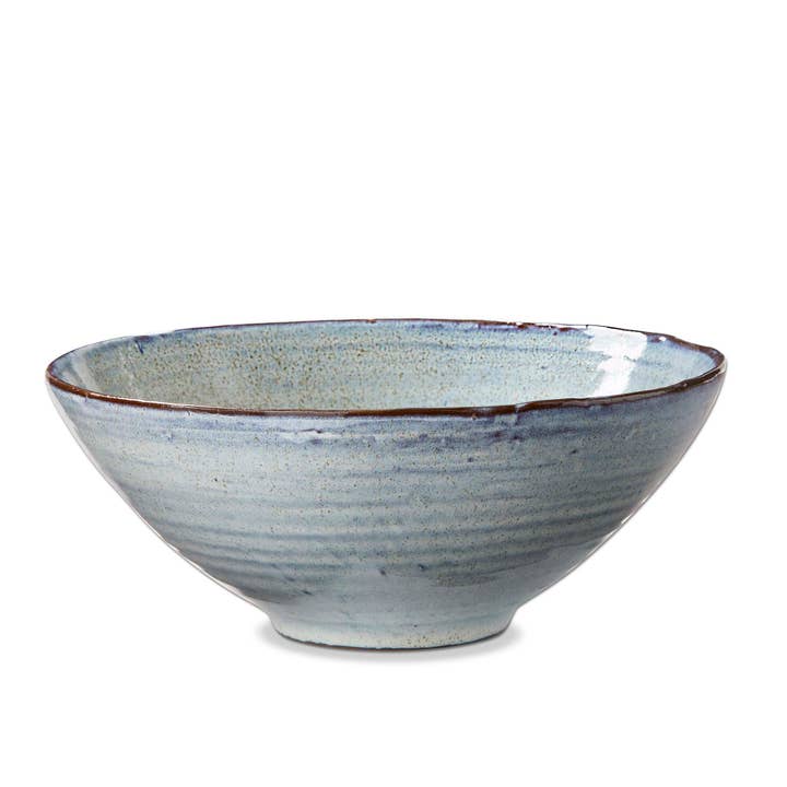 tag - Wholesale Serve Bowl - Porto Bowl Large Stoneware Blue Serving Bowl