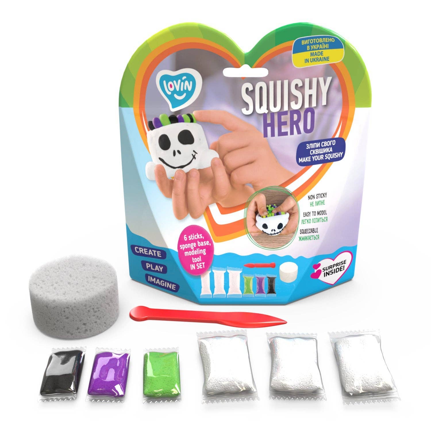 Baby Republic - Wholesale DIY Craft Kit - Kids - Create Your Own Squishy - Ghost2