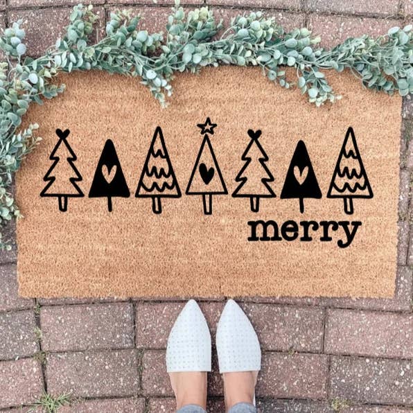 Zerbino natalizio Merry Trees, decorazione natalizia per la vendita all'ingrosso da parte di ShopByThePalms