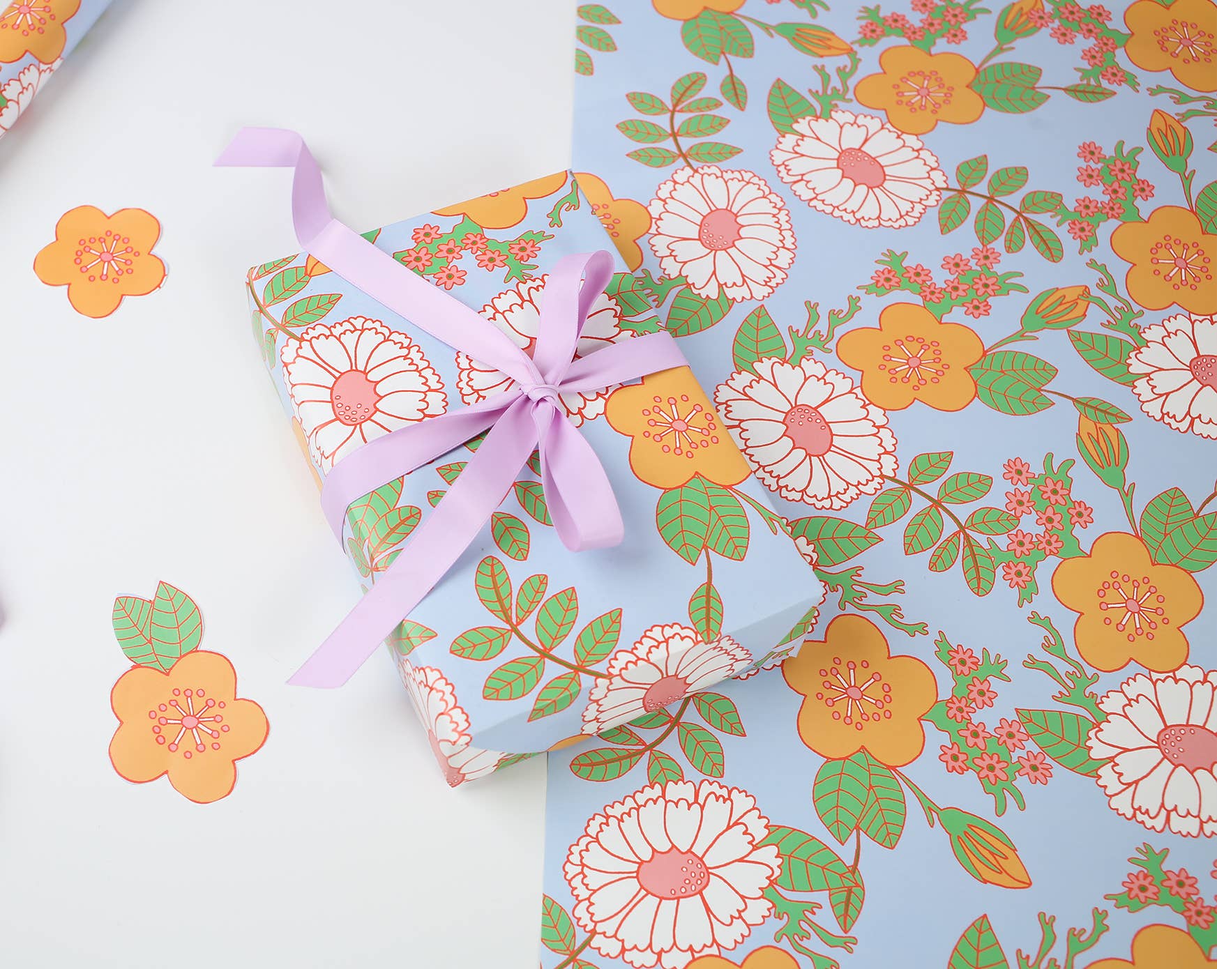 You've Got Pen On Your Face - Wholesale Wrapping Paper Roll - Rolls of Gift Wrap | Wrapping Paper Rolled | Retro | Floral5