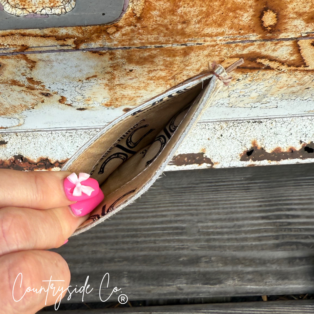 Texas Western Cowhide Bags and More – Großhandel Kartenetui – Damen – Kreditkartenetui aus Rindsleder, Fächer vorne und hinten3