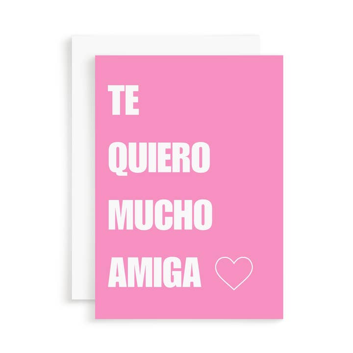 Te Quiero Amiga-kort för wholesale av Things in Spanish