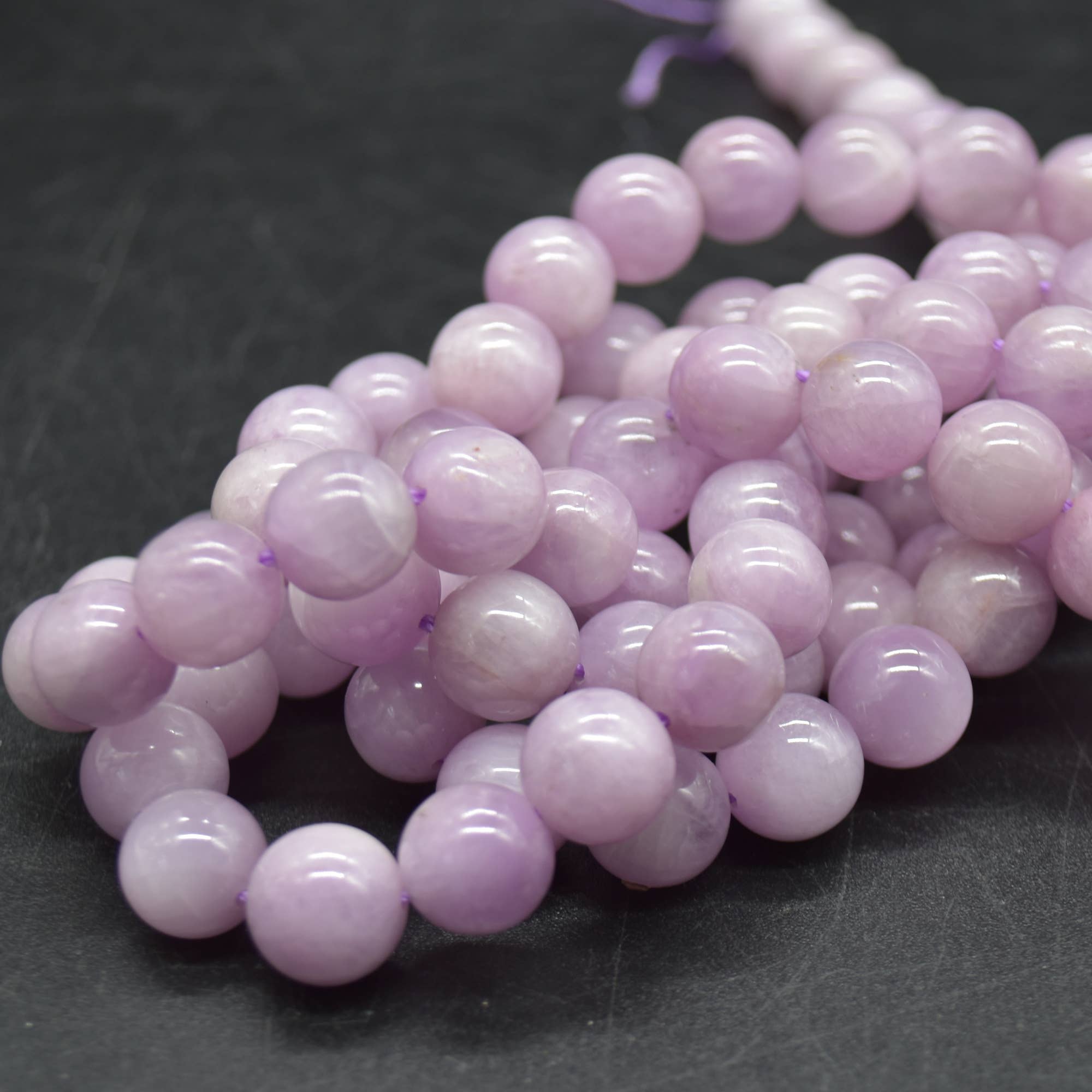 Oriental Direct Craft Supplies - Wholesale Beads - Grade A Natural Kunzite Gemstone Round Beads3