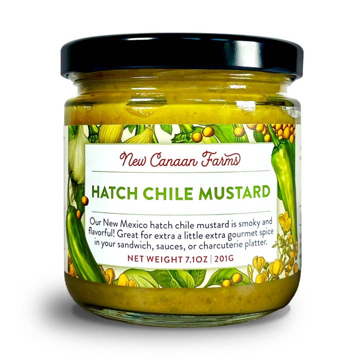 Hatch Chile Mustard Case Pack for wholesale by New Canaan Farms