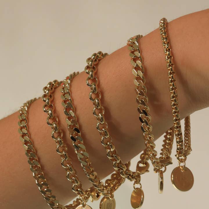 Eklexic - Venta al por mayor Pulseras de cadenas y eslabones - Pulsera Luciana fina2