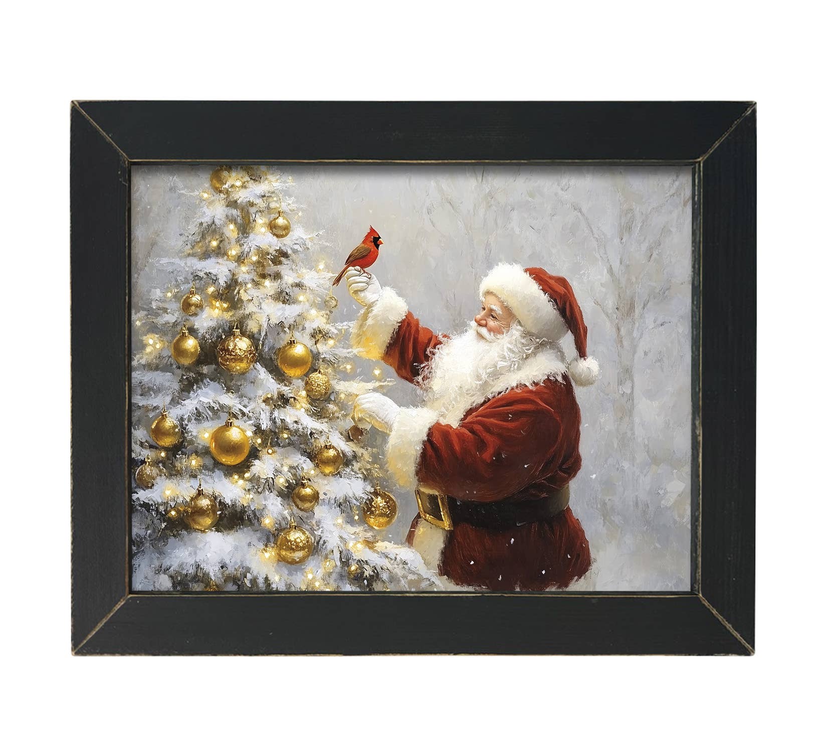 JanMichaels Art & Home - Wholesale Wall Sign - HMK369L Santas Cardinal1