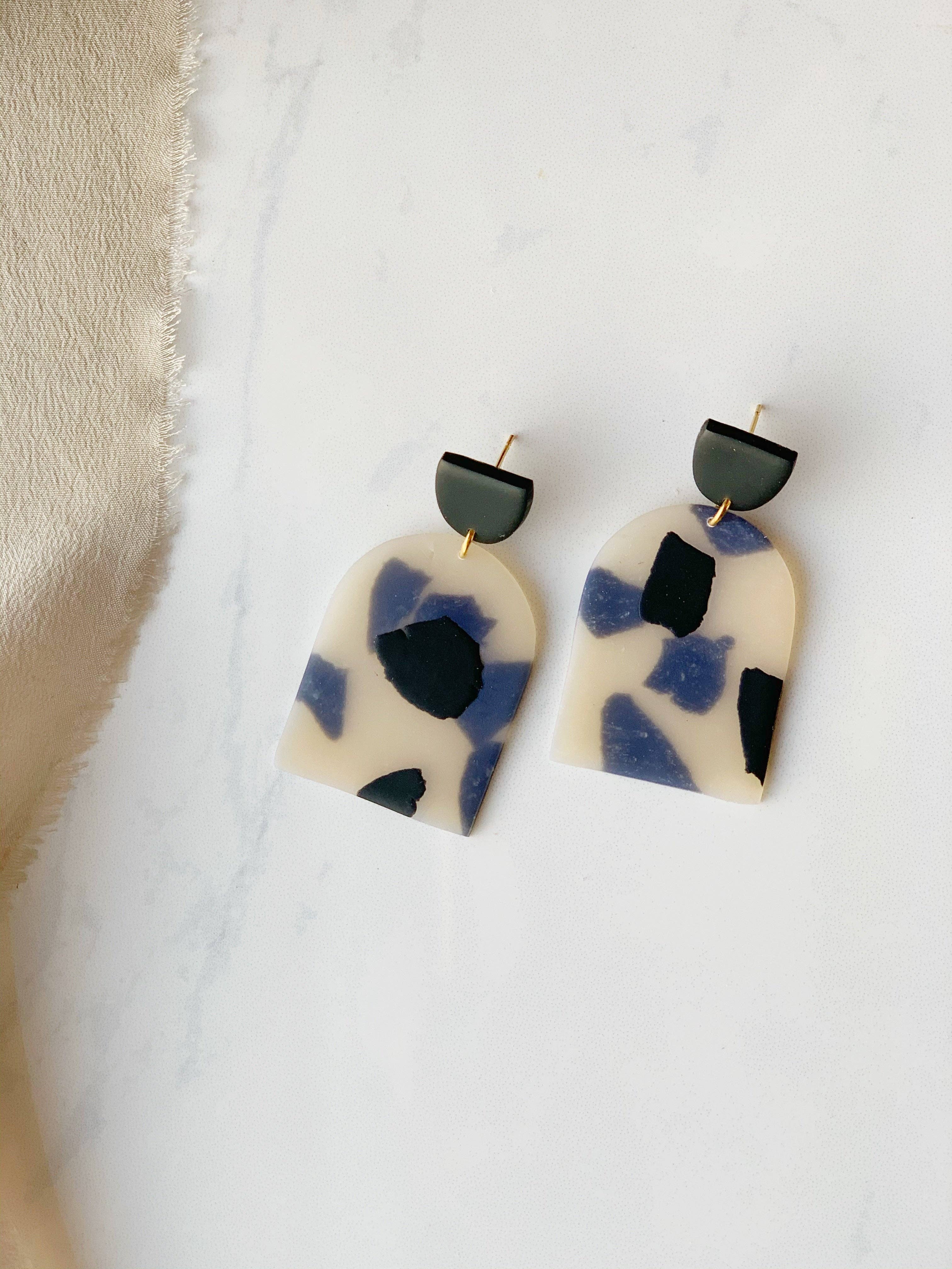 Clay By Denae - Wholesale Dangle Earrings - Kaylee Tortoise Shell Earring1