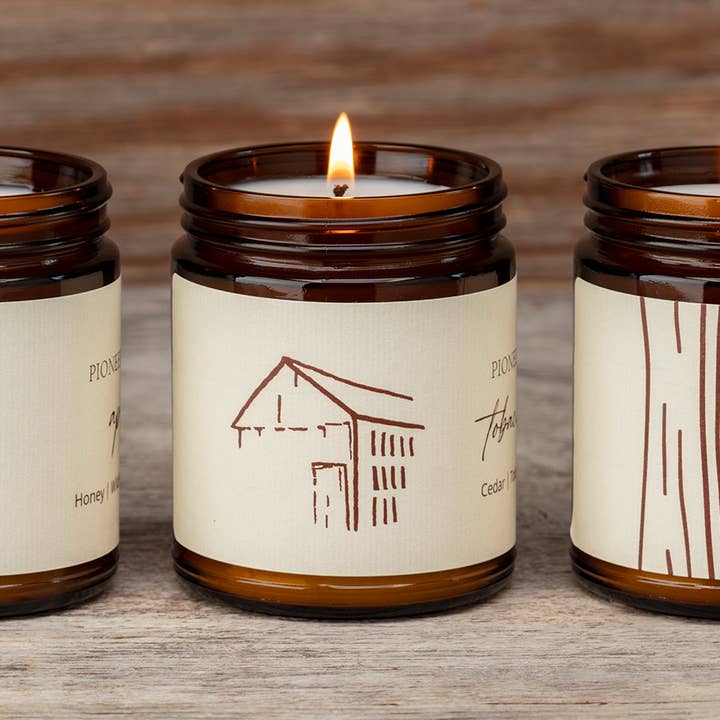 Prosperity Candle - Wholesale Jar/Filled Candle - Pioneer Valley- Tobacco Barn - Handmade3