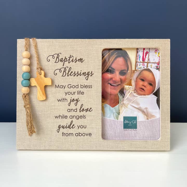 Abbey + CA Gift - Wholesale Picture Frame - Baptism Fabric Frame1