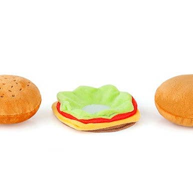 In Vogue Pets – wholesale Pet plush toy – Dog – Burger Plush Dog Toy2