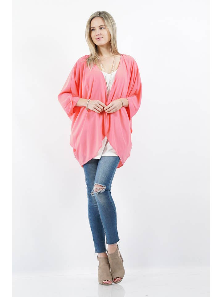 42POPS - Wholesale Kimono - Dames - Kimono Chiffon Vest11